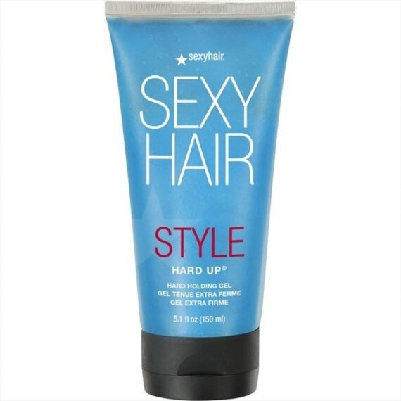 Style Hard Up Hard Holding Gel, Extreme Hold | Non-Flaking Formula | All Hair Types, 5.1 Fl Oz