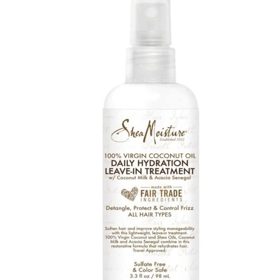 Shea Moisture, 100% Virgin Coconut Oil Daily Hydration Leave In Treatment, 3.3 Ounce