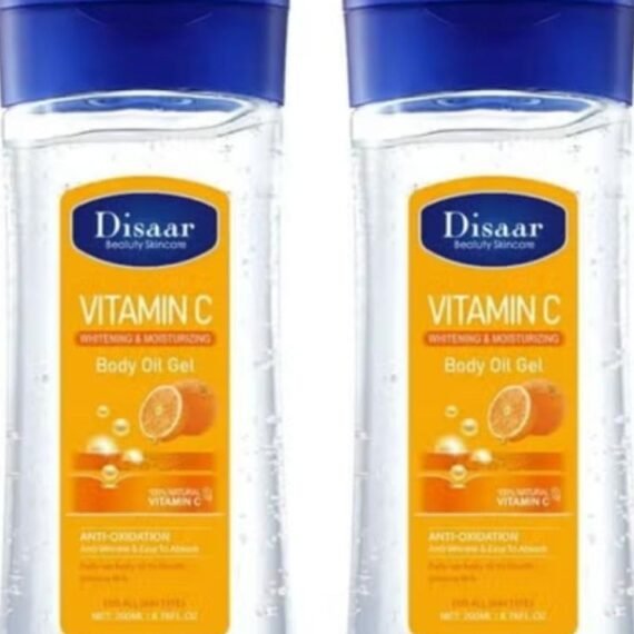 Vitamin C Skin Moisturizing Body Oil Gel Whitening Body Massage Oil Gel 200 ml 2 Pcs
