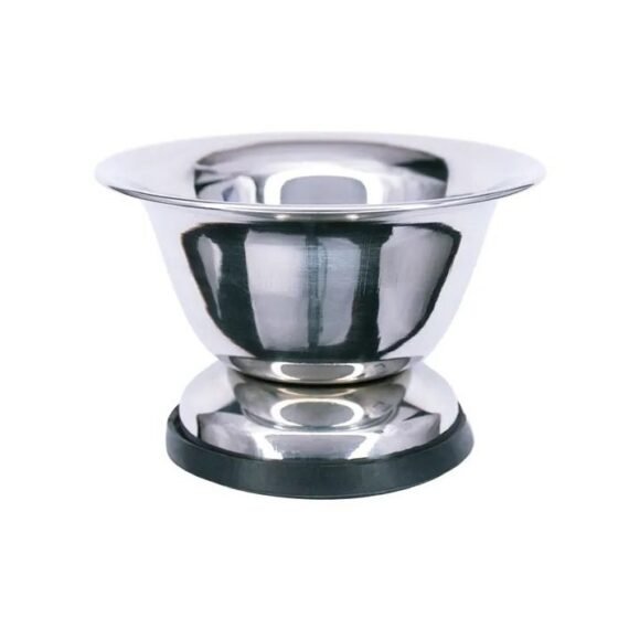 Stainless Steel Big Shaving Cup With Rubber