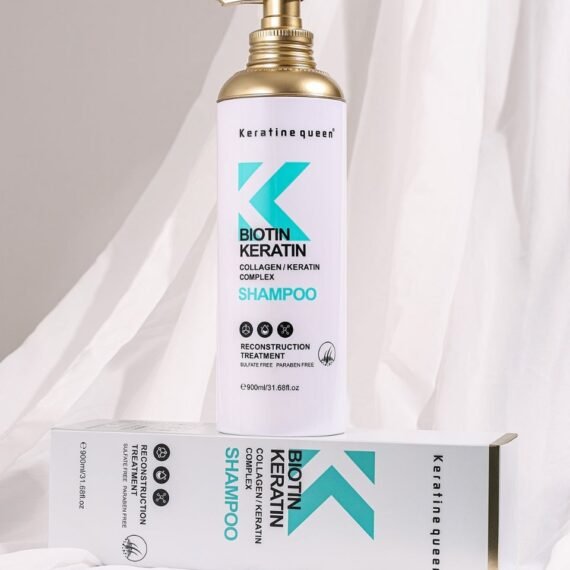 Keratine Queen Biotin Keratin Collagen / Keratin Complex Hair Reconstruction Treatment Shampoo 900ml