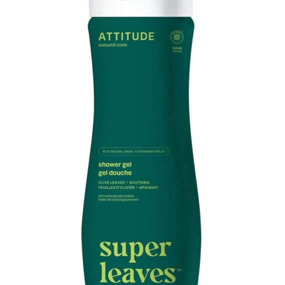 Body Wash EWG Verified Shower Gel Dermatologically Tested Plant and Mineral Based Vegan Personal Care Products Olive Leaves 473 mL