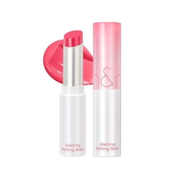 Glasting Melting Balm 3.5g, 02 LOVEY PINK, Glossy, Pump Lips, Moisture, Translucent, Water Bomb, High Pigmented, Vegan