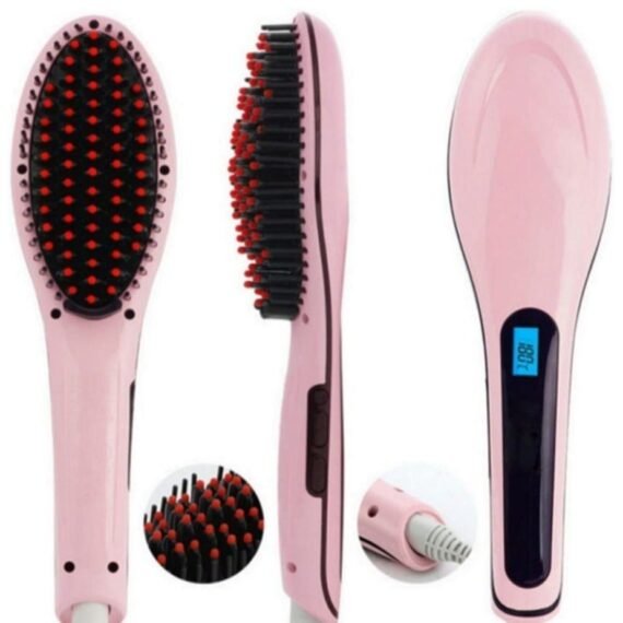Professional Ceramic Hair Straightener Brush with Temperature Control for Women, hair straightener for women,