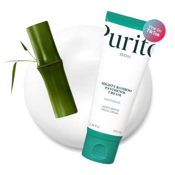 PURITO Panthenol 10% Post-Acne Cream | Moisturizer for Blemish Marks, Barrier Repair | Silicone-Free, Non-Comedogenic, Fragrance-Free, Vegan & Cruelty-free | Korean Skincare, 100mL 3.38 fl.oz