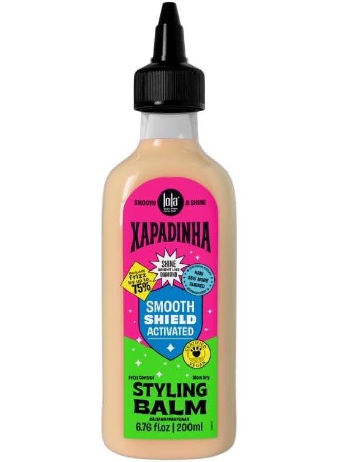 Xapadinha Frizz Control Styling Balm For Straight Hair - Smooths Flyaways, Blocks Humidity & Provides A Flexible Hold For A Sleek Look (200 Ml)