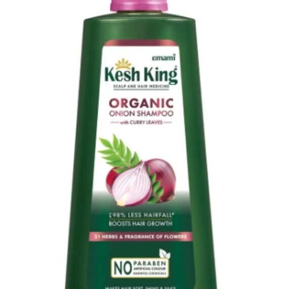 Organic Onion Shampoo with Curry Leaves, Reduces Hairfall & Boosts Hair Growth - 600ml