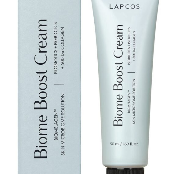 LAPCOS Biome Boost Face Cream, Probiotic Skin Balancing Moisturizer, Repair and Restore Complexion with Collagen and Niacinamide (1.69 oz)