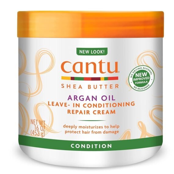 Cantu Leave-In Conditioning Repair Cream with Argan Oil (Packaging May Vary) 16 Ounce
