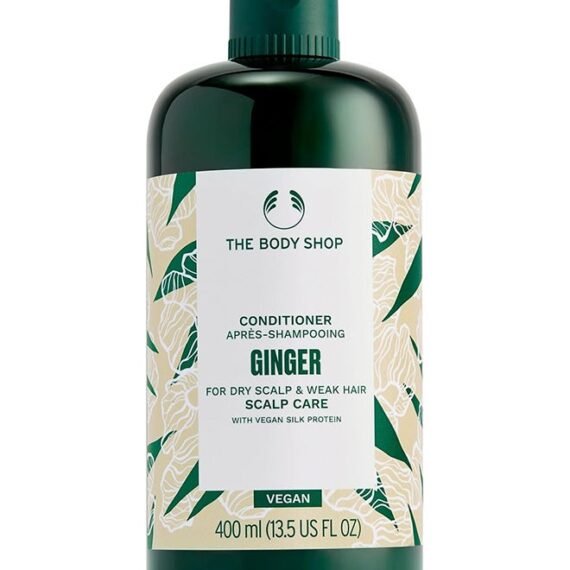 Ginger Scalp Care Conditioner for Dry, Sensitive Scalp & Weak Hair | Strengthening Hair Conditioner with Vegan Silk Protein | 97% Natural Origin, Vegan, 400ml