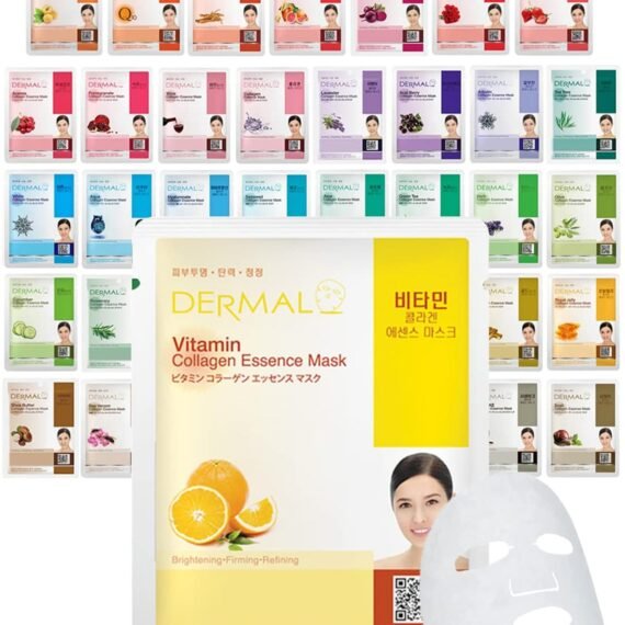 DERMAL 39 Combo Pack Made in Korea Facial Mask – 20+ Years of K-Beauty Experience, Premium Quality Korean Sheet Masks for Daily Skincare Routine