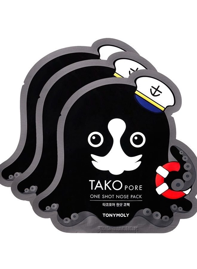 Tako Pore One Shot Nose Pack, 3 Pack