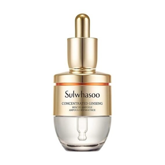 Concentrated Ginseng Rescue Ampoule: Potent Serum to Moisturize, Soothe, and Visibly Soften Lines & Wrinkles, 1.69 fl. oz.