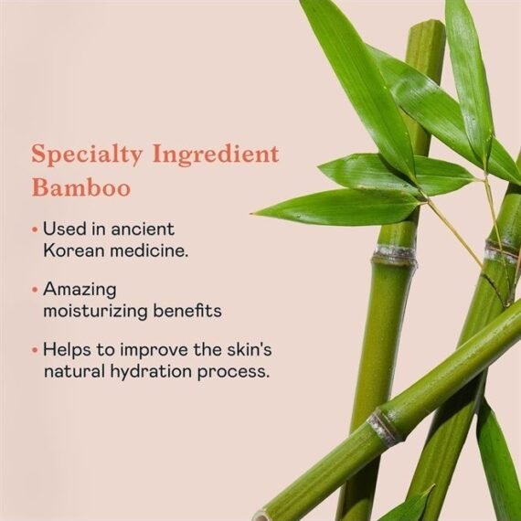Bamboo Super Serum - Hydrating Facial Serum with Hyaluronic Acid for Replenished, Moisturized & Radiant Skin- Long-Lasting Intense Hydration - Korean Skincare – 1 fl oz
