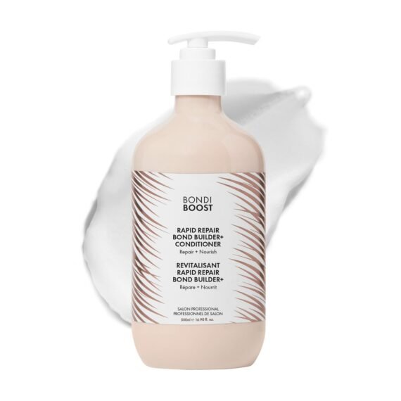 BONDIBOOST Rapid Repair Bond Builder + Conditioner for Damaged Hair [16.90 fl oz], Strengthen + Hydrate + Restores Hair Health with Deep Conditioning Treatment