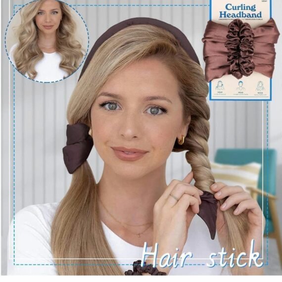 No Heat Curling Iron Headband, Lazy Curling Iron Foam Sponge Curling Big Waves, No Heat Wire Curling Headband, For Women Party, Party, Everyday Life