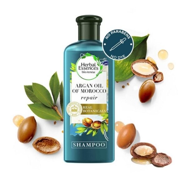 Herbal Essences Argan Oil of Morocco SHAMPOO- For Hair Repair and No Frizz- No Paraben, No Colorants, 240ML
