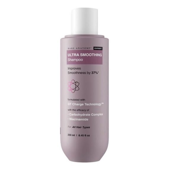 Ultra Smoothing Hair Shampoo | Restores Smoothing & Texture by 27% | Dry & Frizzy Hair | Paraben & Sulfate Free | For Women & Men | 250ml