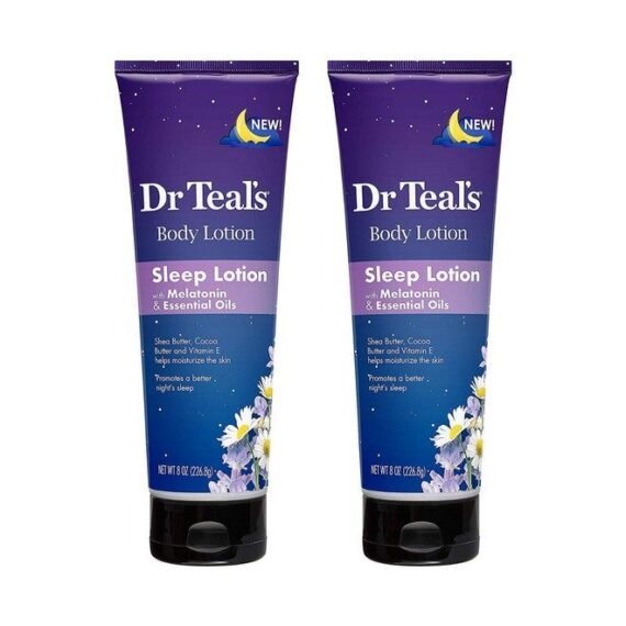 Melatonin Sleep Lotion Gift Set (2 Pack 8 Oz Ea.)Nighttime Therapy Body Lotion Combines Shea & Cocoa Butter To Nourish And Protect Skinpromotes Better Sleep