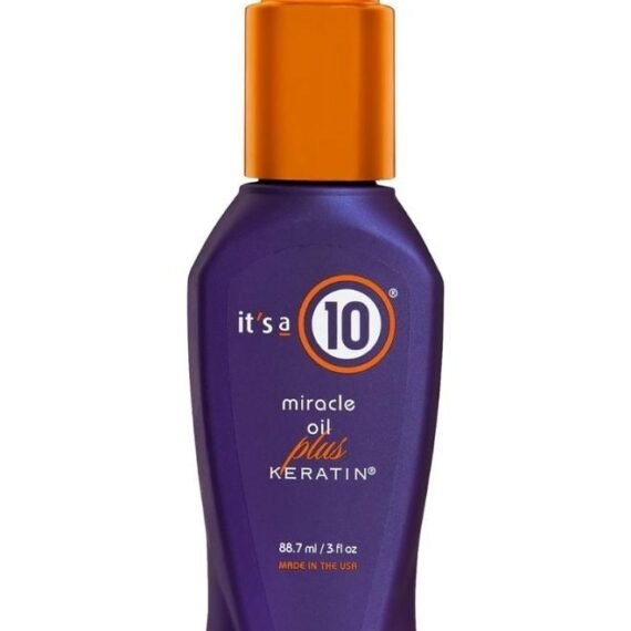 It’s A 10 Miracle Oil Plus Keratin – 3 oz | Intensive Hair Repair & Shine Enhancer | Heat & Damage Protection | Keratin-Infused Lightweight Hair Treatment