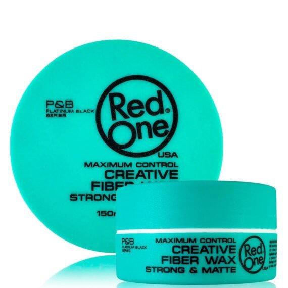 RedOne Creative Fiber Wax Turquoise 150ml – Strong Hold & Matte Finish for Maximum Control