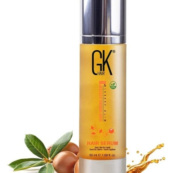 Smoothing Serum (1.69 Fl. Oz/50ml) Organic Argan Oil Hydrating Strength Shine Dry Damaged Repair Anti Frizz Moistures Nourishment Weightless Styling All Hair Types