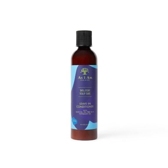 Dry And Itchy Scalp Care Leave In Conditioner With Olive Oil Tea Tree Oil And Peppermint Oil 237 ML