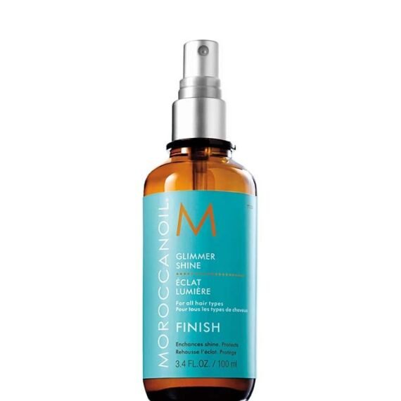 Glimmer Shine Spray, Lightweight Finishing Mist, Instant Gloss & Frizz Control, Argan Oil Formula, 3.4 oz