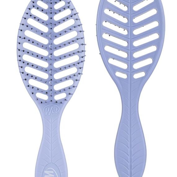 Wet Brush Go Green Speed Dry Hair Brush – Purple | Ultra-Fast Drying Vented Design | HeatFlex Bristles for Gentle Detangling | Reduces Hair Breakage & Frizz | Ideal for Wet & Dry Hair