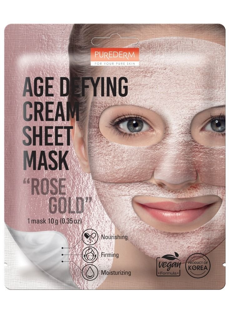 Age Defying Cream Rose Gold Sheet Mask 10G