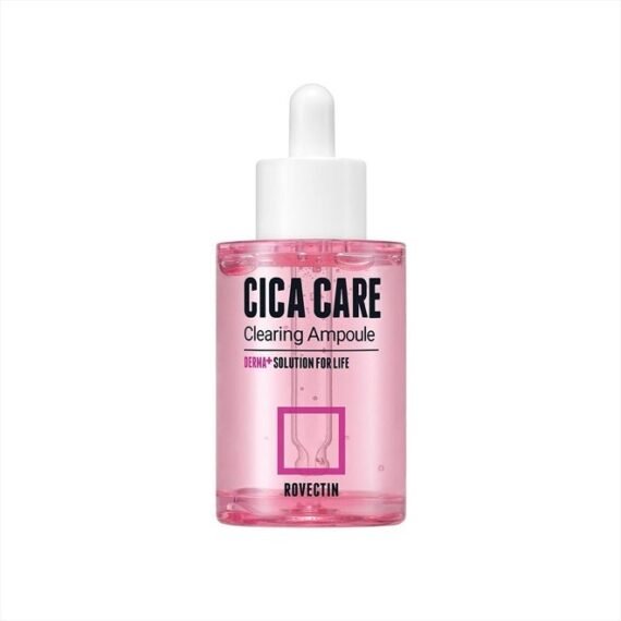 Cica Care Clearing Ampoule for Soothing and Sensitive Care For Ance, Blemish, Redness with Calamine, Centella Asiatica and Damask Rose (1 Fl. Oz, 30ml)