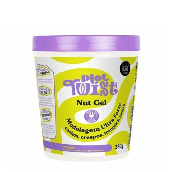 Plot Twist Nut Gel For Curly Hair - Provides A Strong, All-Day Hold To Lock In Curl Definition & Control Frizz (230 G)