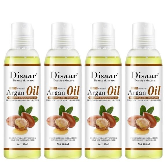 Pure Natural Argan Oil Brightening Face And Body Oil 100ml 4 Pcs