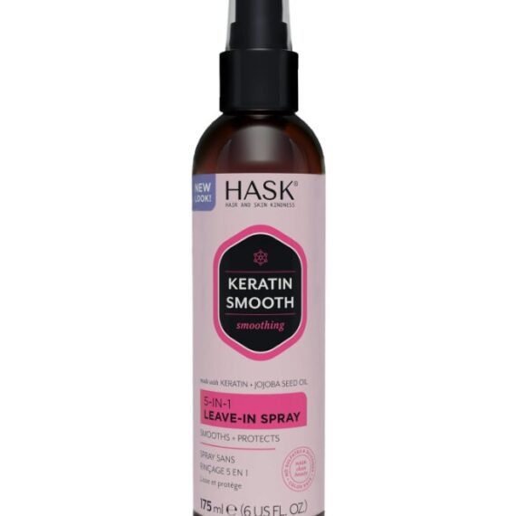 Keratin Protein 5-in-1 Leave-In Spray for Frizzy Hair - Smooths, Detangles, Adds Shine, Prevents Breakage & Provides Thermal Protection (175 ml)