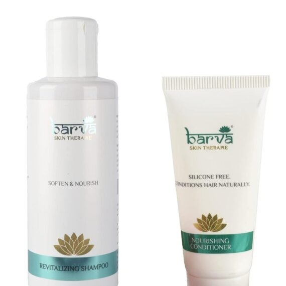 Barva Revitalizing Shampoo And Nourishing Natural Hair Conditioner SLS Sulphate Paraben free Combo Pack 500G