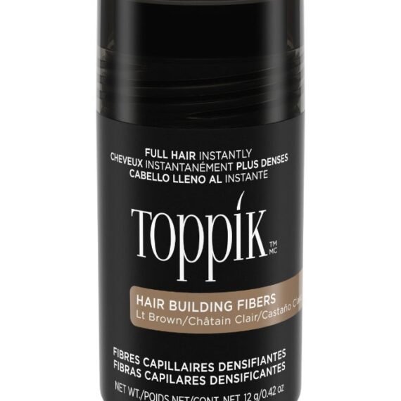 Hair Building Fibers Instant Hair Concealer for Thinning Hair, Hair Fiber for Men & Women, Texture Powder with Natural Keratin, Long-Lasting Hair Color - Light Brown 12grams