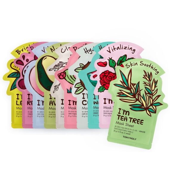 TONYMOLY Iâ€™m Sheet Mask Gift Set â€“ Korean Face Mask Variety Pack with Hydrating & Vitamin Essences, 10 Pack