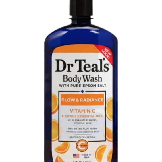 Epsom Salt Body Wash with Vitamin C & Citrus Oils for Glow & Radiance - Hydrates & Conditions Youthful Skin 710ml