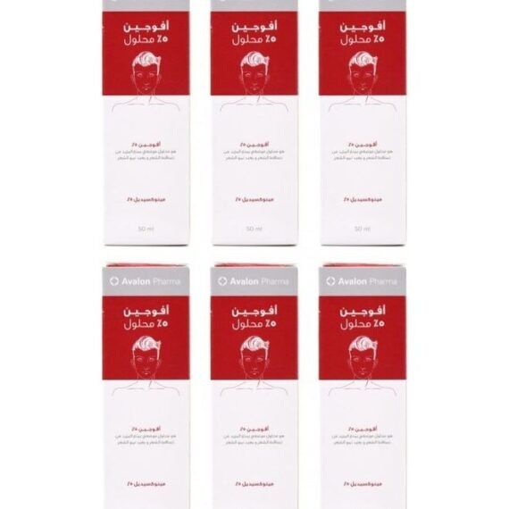 Avogain Minoxidil 5% For Hair Loss 6 Packs For 6 Months Multicolour 6None