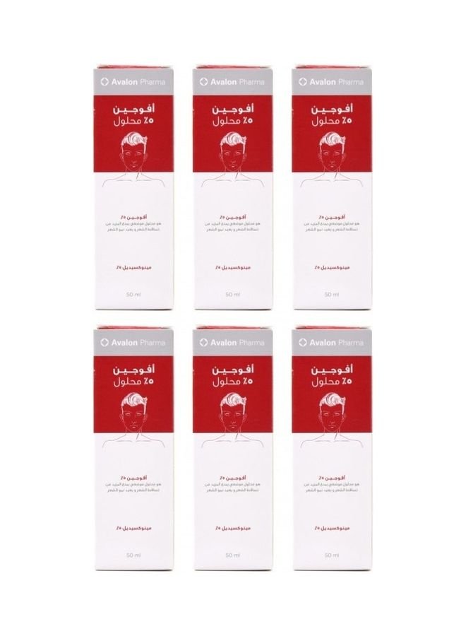 Avogain Minoxidil 5% For Hair Loss 6 Packs For 6 Months Multicolour 6None