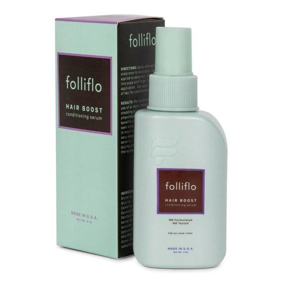 Folliflo Hair Boost Leave-In Conditioner Spray Serum for Hair Growth and Hair Shedding Treatment - Up to 90 Day Supply