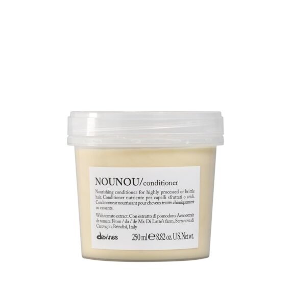 Davines NOUNOU Conditioner | Hydrating Deep Conditioner for Bleached, Permed, Relaxed, Damaged or Very Dry Hair | Replenishes Chemically Processed Hair | 8.45 fl oz