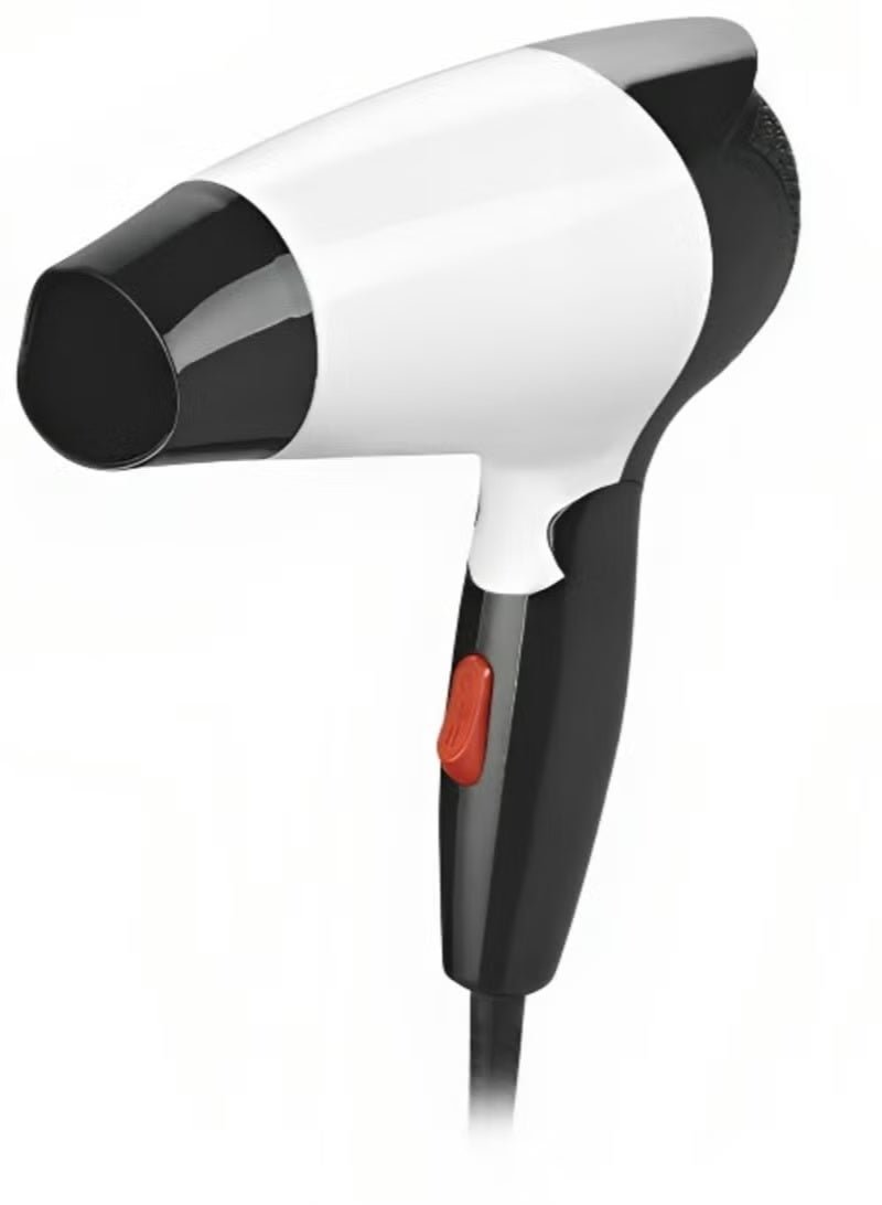 Professional Hair Dryer White & Black – High-Speed Blow Dryer with Ionic Technology, Lightweight Ergonomic Design, Quick Drying, Heat Protection & Smooth, Frizz-Free Styling