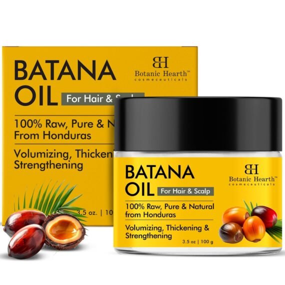 Botanic Hearth Batana Oil for Hair Growth | Batana Butter 100gm |Natural, Unrefined & Organic, Sourced from Honduras - Enhances Hair Thickness, Prevents Hair Loss, Repairs Damaged Hair for Men & Women