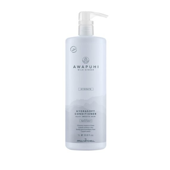 Awapuhi Wild Ginger by Paul Mitchell HydraSoft Conditioner, For Silky Smooth Hair, Ideal For All Hair Types, Especially Dry + Frizzy Hair, 33.8 oz.