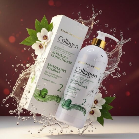 Keratine queen Collagen Complex Essence Repairing Conditioner, Restorative Formula with Rich Protein and Argan Oil, 800ml/27.05 fl.oz, For Severely Dry or Damaged Hair