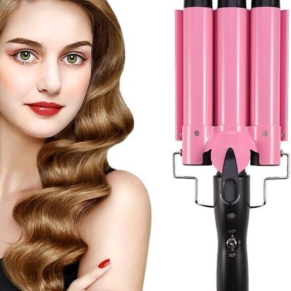 Professional Hair Curler 3 barrel curling iron hair waver 3 barrel Ceramic Triple Barrel Curling Iron 25mm Curling Wand Hair Waver
