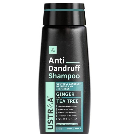 Ustraa Anti Dandruff Shampoo 250ml With Climbazole Ginger Tea Tree Oil Controls Dandruff No Sulphates No Parabens No Silicone