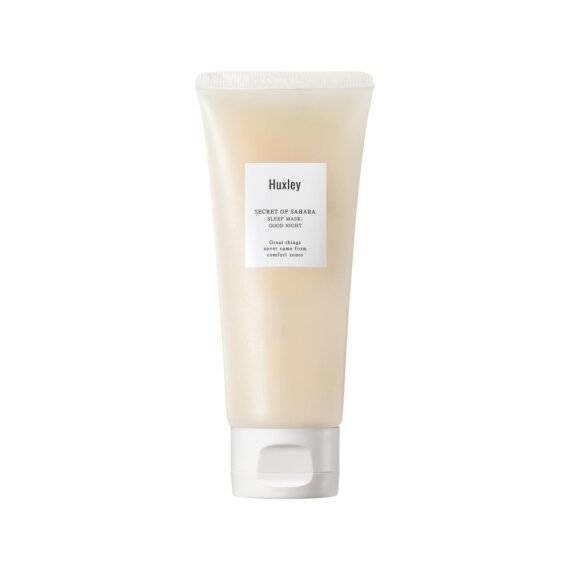Huxley Secret of Sahara Sleep Mask, Hydrating Overnight Face Mask for Dry and Dull Skin, Korean Skincare with Cactus Extract and Cica, Barrier Support, Non-Sticky Gel-Cream, 5.29 oz