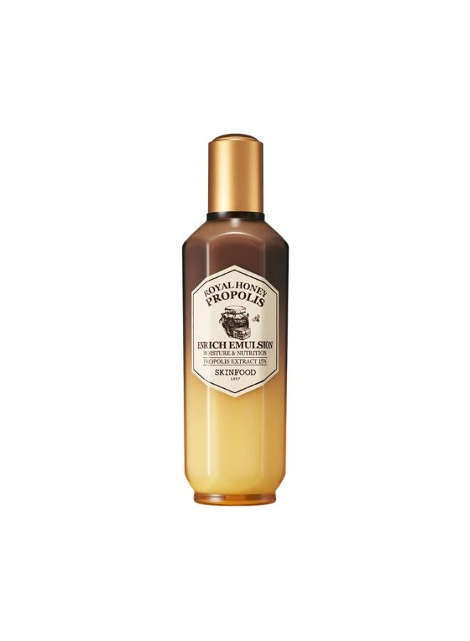 SKINFOOD Royal Honey Essential Emulsion 160ml (5.41 fl.oz.) - Concentrated Aged Honey Skin Nourishing & Hydrating Essential Emulsion, Skin Moisturizing & Glowing for Dry and Rough Skin